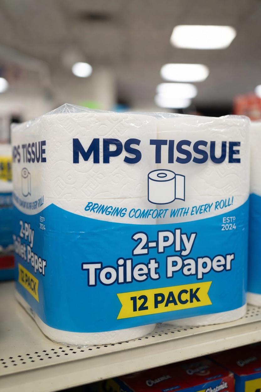 2-Ply Toilet Paper 12 Pack